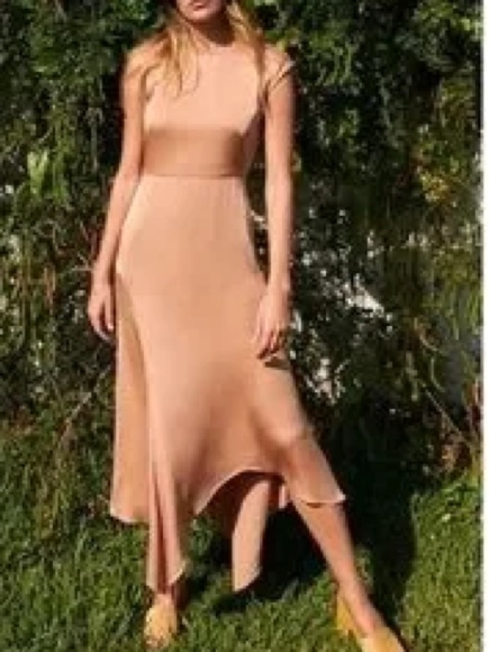 🧡NWT VERONICA BEARD PEONY DRESS IN COLOR CHAI SIZE 8 - Picture 5 of 17